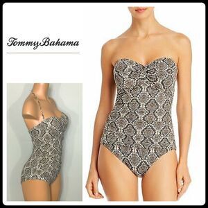 New Tommy Bahama python one piece swimsuit. 6.